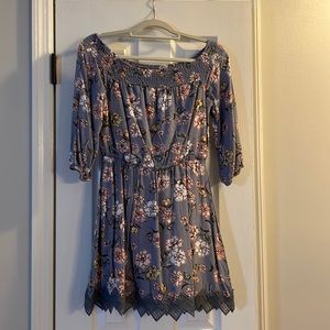 Off shoulder floral dress